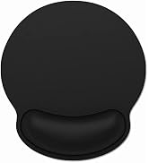 Dapesuom Ergonomic Mouse Pad with Wrist Support, Comfortable Memory Foam Wrist Rest for Easy Typi...