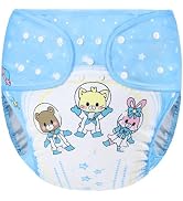 Littleforbig Washable Adjustable Reusable Waterproof Cloth Adult Diaper Wrap Cover One Size - Ast...
