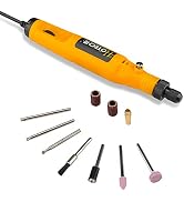 Hoteche Electric Rotary Tool Kit Variable Speed Mini Grinder Set with 10Pcs 1/8-Inch Shank Access...