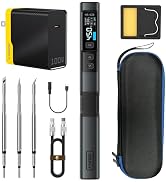 FNIRSI HS-02B 100W Portable Corded Soldering Iron Kit, 2S Fast Heating, 212-842?, Pre-set 3 Group...
