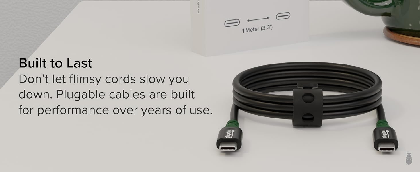performance plugable cable 240w usb-c charger usb c 240w usb c epr cable power delivery