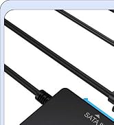 Hard Drive Reader, USB 3.0 to SATA Adapter & Duplicator for Internal 2.5'' SSD 3.5'' HDD with 12V...