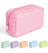 WHHJM Cute Small Pouch, Nylon Makeup Cosmetic Bag, Make up Bag for Women, Toiletry Zipper Pouch, ...