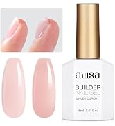 AILLSA Builder Gel for Nails Baby Pink 7 In 1 Hard Gel Polish for Nail Thickening Nude Color Stre...