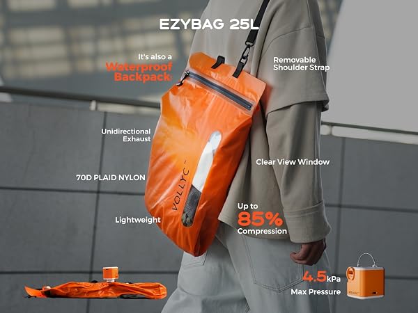 travel vacuum bags with pump