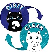 Dishwasher Magnet Clean Dirty Sign Indicator - Clean Dirty Dishwasher Magnet - Kitchen Dish Washe...