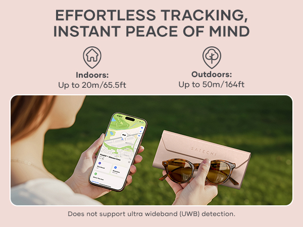Satechi FindAll Smart Glasses Case with FindMy, Foldable, Portable, Rechargeable, Left-Behind Alerts