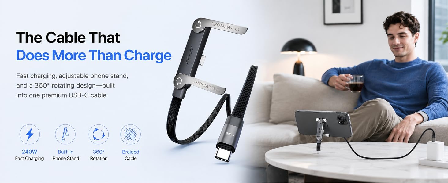 240w Braided Fast Charge Cable