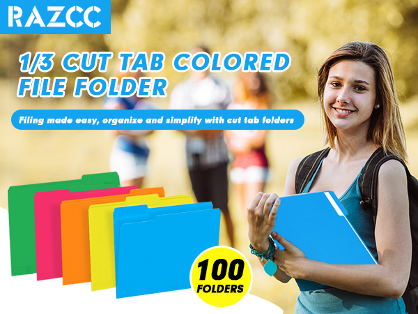 1/3 cut file folder