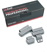 CKAuto MC Lead Clip-On Wheel Weight Assortment for Alloy Rims, 100 pcs/Box | 0.25 oz, 0.5 oz, 0.7...