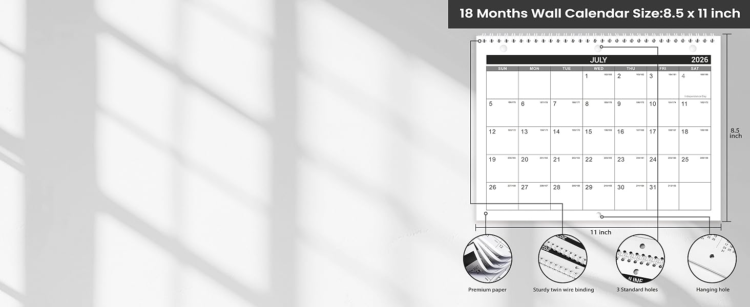 wall calendar 2026-2027