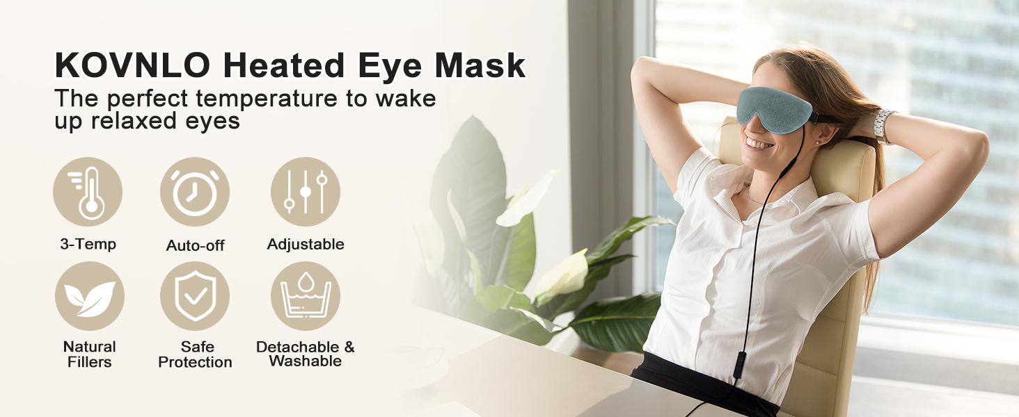 heated eye mask