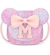 mibasies Toddler Purse Girl Gifts: Birthday Gifts for Girls 3-8 Mini Mouse Ears Bow Purse (Purple...