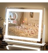 FENNIO Vanity Mirror with Lights 22''x18'' Makeup Mirror with Lights,Lighted Makeup Mirror with 1...