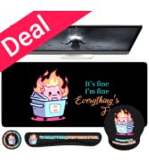 iCasso Black Dumpster on Fire Accessories Themed Stuff,It’s Fine I’m Fine Everything is Fine, Fun...