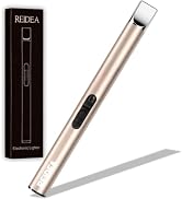 REIDEA Candle Lighter Electronic Arc Windproof Flameless USB Rechargeable Lighter with Safe Butto...