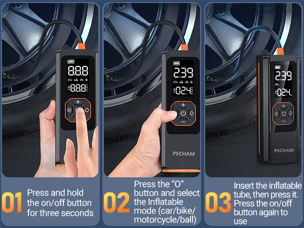 Tire Inflator Portable Air Pump