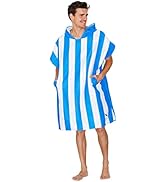 Dock & Bay Adult Poncho - Hooded Towel with Deep Pockets, Changing Robe - for Beach & Pool - Supe...