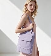RAINYEAR 14 Inch Puffy Laptop Sleeve Case Elegant Laptop Bag, Purple | Protective Lightweight Lap...