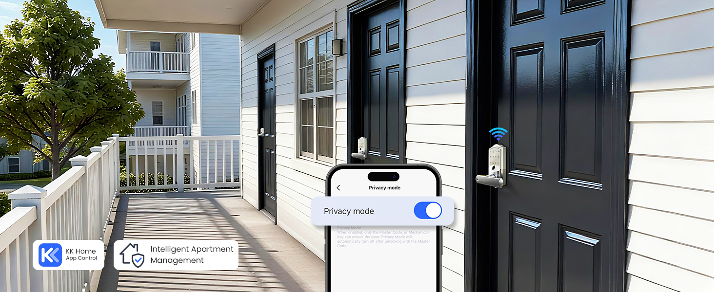 keypad door lock with handle