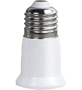 White E27 to E27 Light Socket Extender for Light Bulb Extender Extension Socket Lamp Extensionfor...