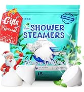 POPCHOSE Stocking Stuffers 15 Pack, Shower Steamers Aromatherapy - Chocolate Shaped, Birthday Gif...