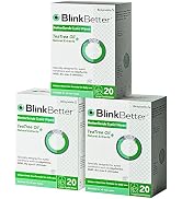 BlinkBetter Tea Tree Oil Eyelid Wipes- 60 (Pack of 3) Natural Blepharitis, MGD & Dry Eye Relief W...
