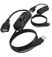 BENACES 2 Pack USB Power Switch Cable, 3FT USB Male to Female Power Switch Charger Extension Cord...