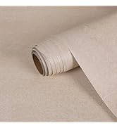 BESWEE 15.7''x315'' Light Beige Matte Granite Contact Paper for Countertops Thick Peel and Stick ...
