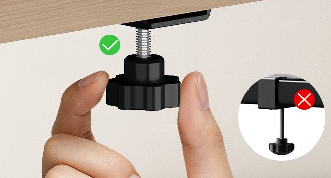 The enlarged tightening knob offers aking it easier to apply force when tightening or loosening.