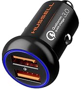 Hussell Car Charger Adapter for Cigarette Lighter - Fast Charge, Mini, Aluminum, Portable 3.0 Car...