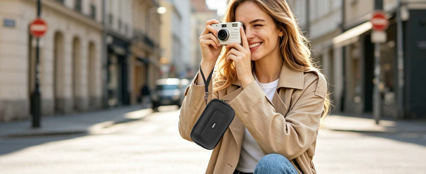 black Kodak camera case