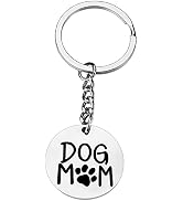 PLwelth Dog Mom Keychain Funny Keychain for Women Mom Charm Accessory Keyring Gifts for Her Birth...