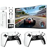 Retro Wireless Gaming Console 2026 New Edition Built-in 128GB storage Features 23 emulators suppo...