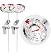 Youtex 2-Pack Candy Thermometer with Pot Clip - Oil Thermometer for Frying & Candy Making, Upgrad...