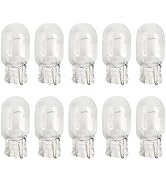 Hugwits 10 PCS T20 Halogen Bulbs, 12V/21W 7440 Single Filament, Ultra-Bright Turn Signal, Tail Li...