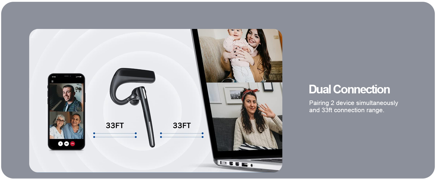 Bluetooth headset for cell phones