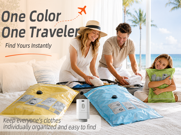 One Color, One Traveler Find Yours Instantly. Keep everyone's clothes individually organized