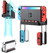 ZAONOOL Wall Mount for Nintendo Switch and Switch OLED, Wall Mount Shelf Stand Accessories with 5...