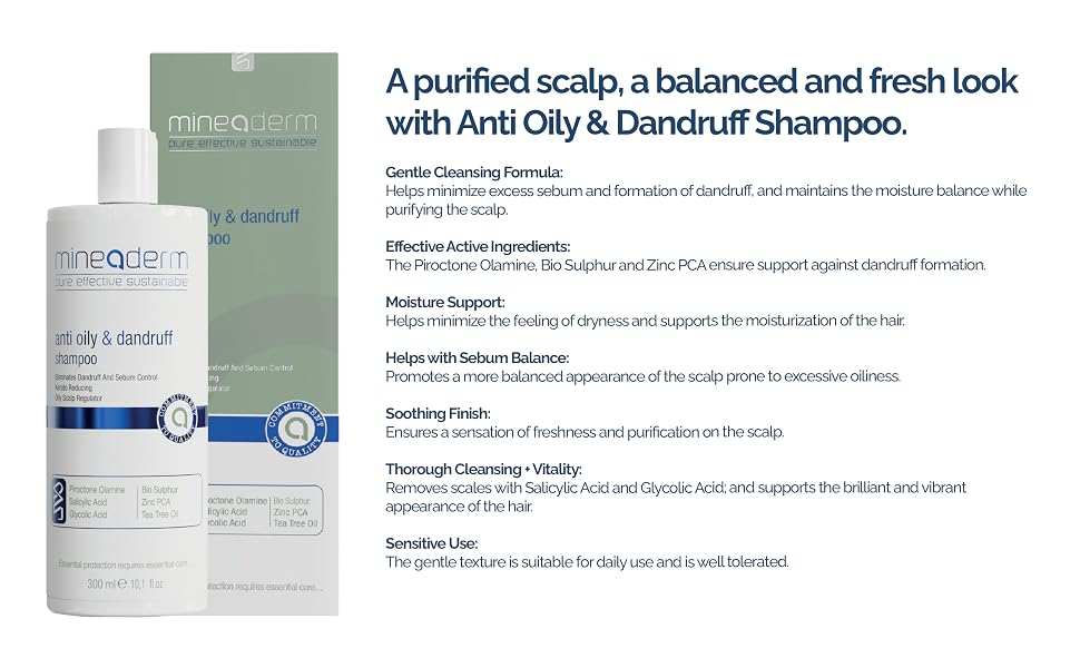 POWERFUL ANTI-DANDRUFF FORMULA: Clinically active ingredients like Piroctone Olamine