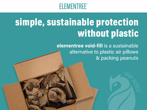 Elementree Void Fill Sustainable Kraft Packing Paper for moving shipping and storage