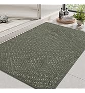 AMOAMI Chenille Bath Mat, Super Absorbent Bathroom Mats Quick Dry Rubber Backed Bath Rug Non Slip...