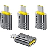 HOWJIM USB C to USB Adapter 4 Pack,10Gbps Data Transfer Fast Charging | USB C Male to USB 3.2 Fem...