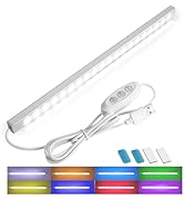AXHHTVCGY Under Cabinet RGB LED Lights Color Changing Light bar Mood Lighting Ambient Lights Plug...