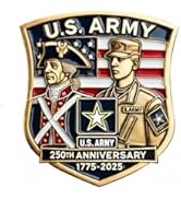 250th Anniversary U.S. NAVY Commemorative Pin, Marine Corps Army Military Emblem Lapel Alloy Pin