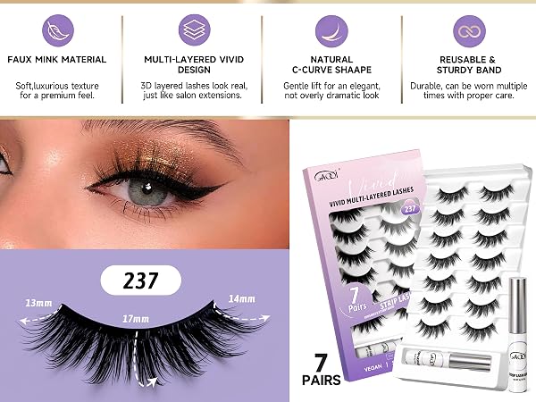 Spiky eye lashes fake lashes