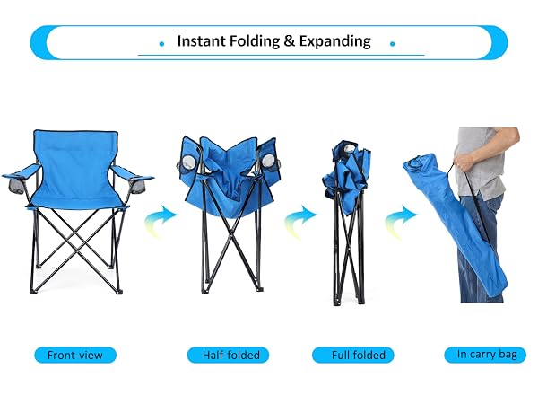 This lawn chair does not have assembly requirement, it can fold up or expand in seconds