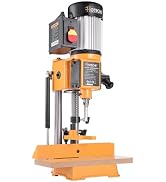Hoteche Benchtop Wood Mortiser - 1/2HP Woodworking Mortising Machine with 3/8-Inch Chisel