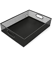 EsOfficce Desk Drawer Organizer, Stable Metal Mesh Desk Storage Tray, Versatile Storage Box Set f...