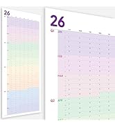 Large Wall Calendar 2026 (39 x 17 inches - Rolled) Dry Erase Calendar for Wall, Erasable Wall Pla...
